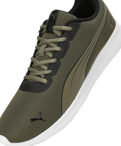 PUMA Mens Rush Racer Olive-Black-Grey Fog Sneaker - 6 UK (39584004)