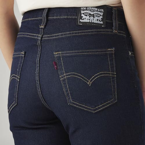Levi's Women's 726 Dark Indigo Flared Fit High-Rise Jeans
