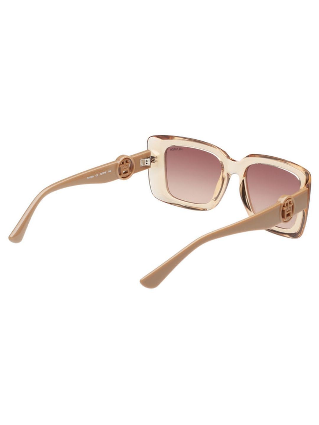 Tommy Hilfiger Sunglasses | Brown Lens | Brown Frame | Full Rim Square Shape Branded Latest and Stylish Non Polarized Eyewear | 100% UV Protection | Women Sunglasses| Size Medium | TH 1593 C3 52