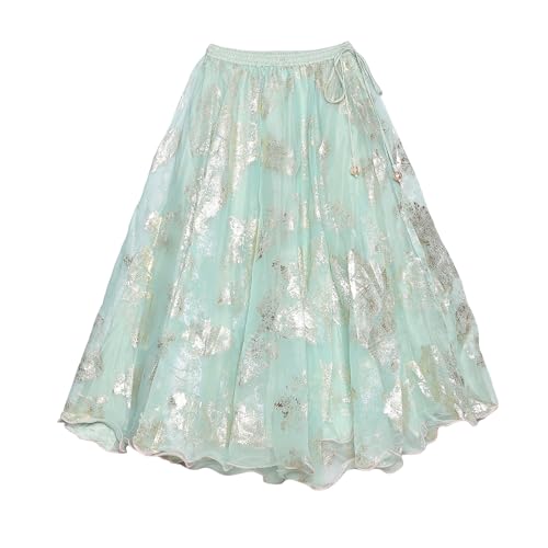 BIBA Girls Nylon Solid Lehenga Set (Kw5633_5_Pink) Readymade Pink 5