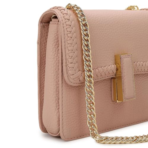 Da Milano Leather Sling Bag for Women - Pink (02815)