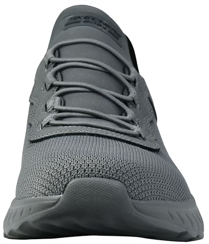 Skechers Mens BOBS Sport Squad Chaos- Daily Hype Off Slip-ins Sneaker (Dark Grey, UK Footwear Size System, Adult, Men, Numeric, Medium, 9)