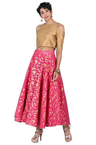W for Women Full Maxi Skirt (18FES55455-72624_Pink_WM)