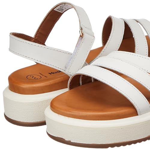 Hush Puppies Women's ELLIE SANDAL (6651142_WHITE_3 UK)