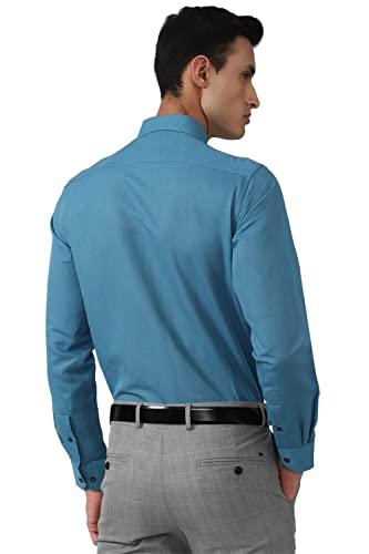 Van Heusen Men's Regular Fit Shirt (VHSFFCUFR33079_Blue