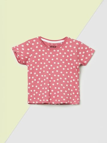 Max Girls Printed T-Shirt - Pack of 3 (Multicolour_18-24 M)