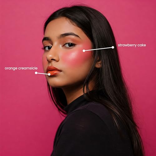 Perr Cherry Natural Lip and Cheek Tint Blush For Girls | Enriched with Vitamin E | 5g (Macaron Tint Combo, Pack of 4)