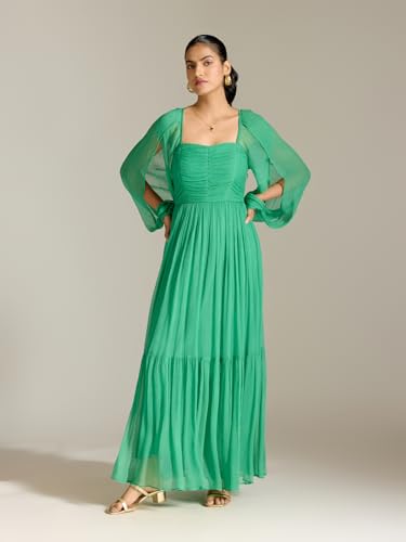 Label RITU KUMAR Emerald Xenia Full Sleeves Long Dress