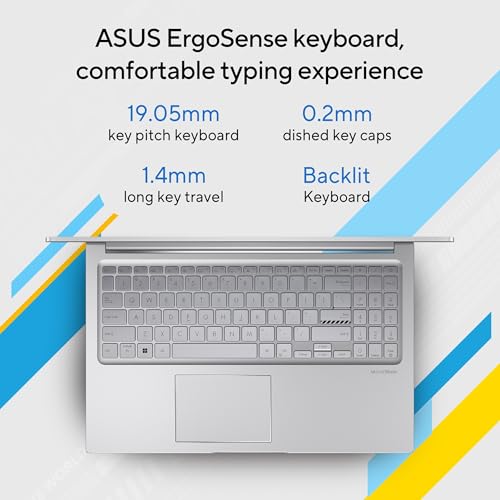 ASUS Vivobook 15 (2026),Intel Core 3 100U,(i3-14th Gen),Intel iGPU,8GB RAM,512GB SSD,FHD,15.6"(39.6 cm),Windows 11,M365 Basic(1Y),Office 2024,Cool Silver,1.7 Kg,X1504VAP-IN005WS,Thin & Light Laptop