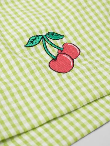 The Souled Store Minty Fresh Women and Girls Pull On Green Embroidered Polyester Blend Boxer Shorts