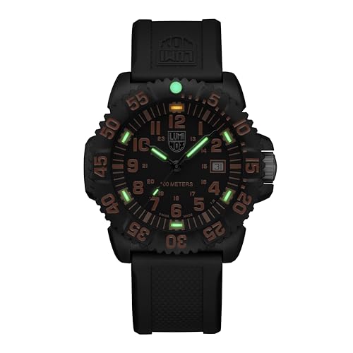 Luminox - Sea Lion 44mm Men’s Watch | SKU 2059.2 | Carbonox Case & Bezel | Swiss Quartz Ronda 515 | Constant Glow 25 Years | 100M Water Resistant | Black Silicone Strap | Swiss Made