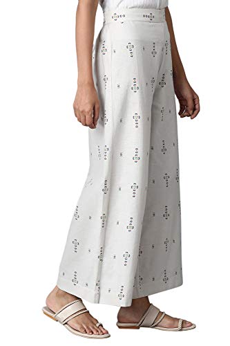 W Cotton Blend Strechable Parallel Pants for Women | Cotton Blend Parallel Pants for Women | Trousers for Women | W for Woman