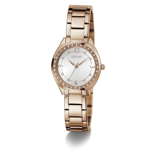 GUESS Analog White Dial Women's Watch-GW0767L3