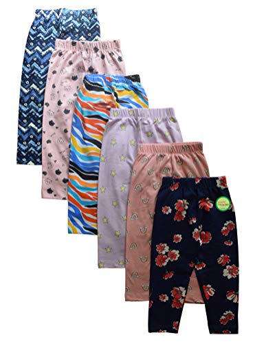Tinchuk Girls Regular Printed Leggings Set of 6 - for Your Little One Multi-Coloured Leggings Pajama 18-24 Month Multicolour
