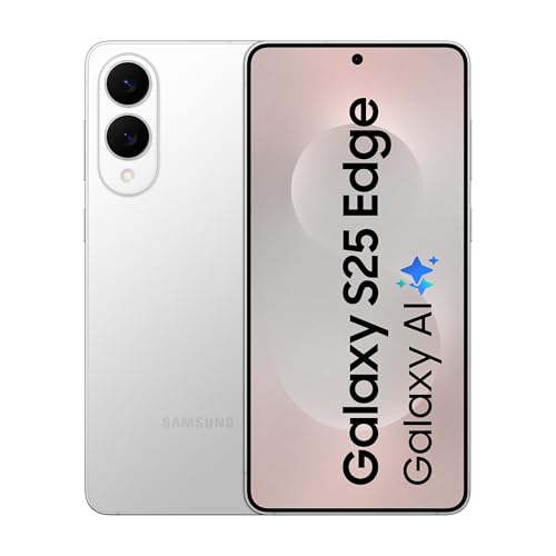 Samsung Galaxy S25 Edge 5G AI Smartphone (Titanium Silver, 12GB RAM, 512GB Storage) | Precision Built with Titanium | Ultra-Sleek and Premium with a 200 MP Camera | Snapdragon 8 Elite for Galaxy