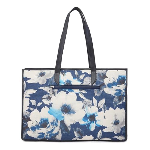 Caprese Poppy Tote Medium Dark Floral Handbag