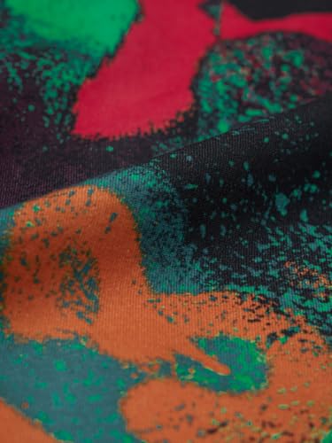 The Souled Store Street Graffiti Men and Boys Short Sleeves Round Neck Multicolour Printed Cotton Oversized T-Shirts