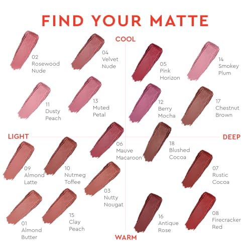 Kiro Slickstick Luxe Matte Lipstick - Clay Peach, 2.4g