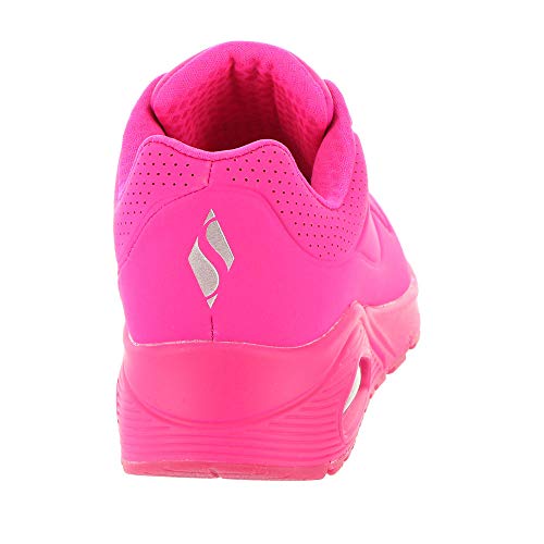Skechers Women's Uno - Stand On Air Sneaker, Hot Pink, 9.5