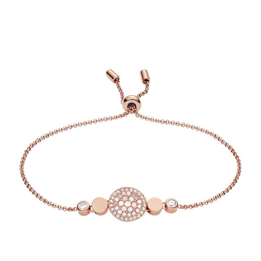 Fossil Women's Mop Rose Gold Bracelet Jf02905791
