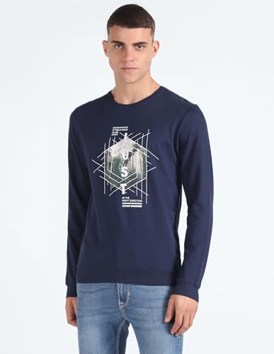 Graphic Print Cotton Sweatshirt