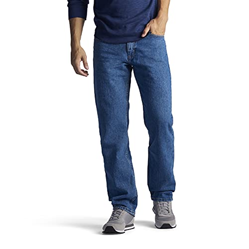 Lee Men's Regular Fit Straight Leg Jean, Pepperstone, 36W x 28L