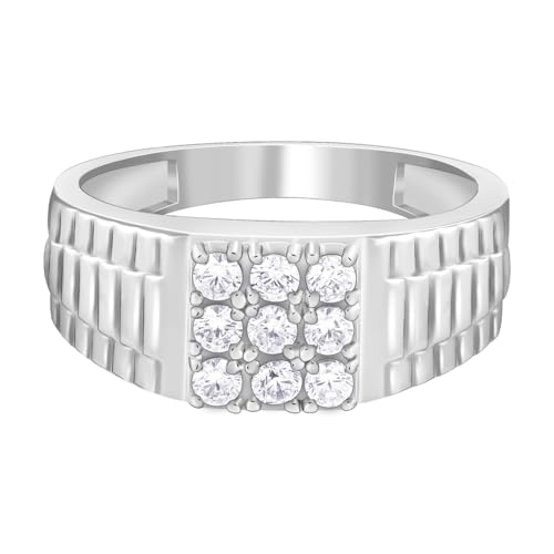 GIVA 925 Silver Fuego Ring For Him, Adjustable | Gifts for Men and Boys | With Certificate of Authenticity and 925 Stamp | 6 Months Warranty