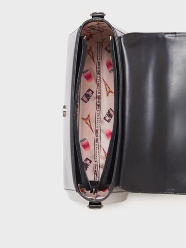 Caprese Mindy Satchel for Women (Small, Black)