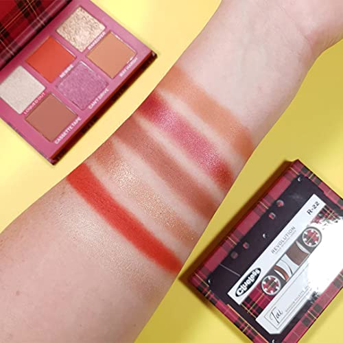 Makeup Revolution Clueless x Revolution Tai Rolling with the Homies Palette Nude Eyeshadow Long Lasting Multi Reflective Shimmer Matte Glitter Pressed Pearls Eye Shadow Makeup Pallet