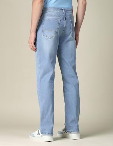 U.S. Polo Assn. Denim Co. Men's Shawn Relaxed Fit Blue Jeans (UDJENOE3055_Light Indigo_40)