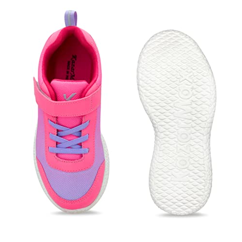 KazarMax Unisex-Child Pink & Purple Sports Shoes -3 UK