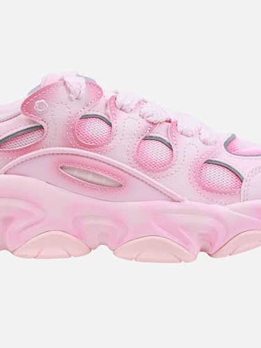 XTEP Cherry Pink Solid Retro Casual Shoes for Women -Euro 39