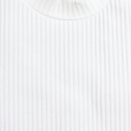 Hopscotch Polyester Girls Solid Blouseskirt Set In White Color For Ages 3-4 Years