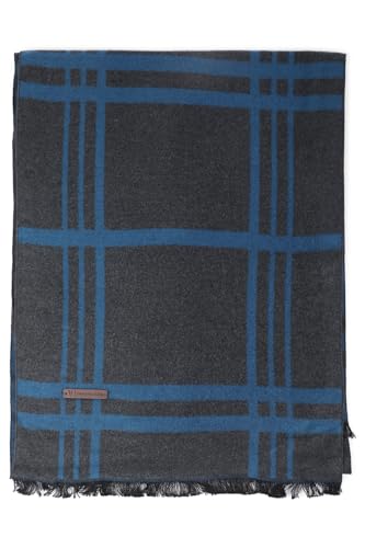 Men Grey Check Casual Muffler