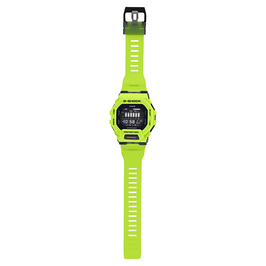 Casio G-Shock GBD-200-9DR Digital Dial Lime Green Resin Strap Men's Watch Bluetooth Workout Tracking G1148