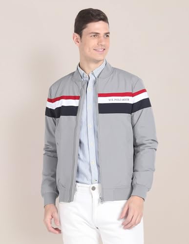 U.S. Polo Assn. Horizontal Stripe Bomber Jacket