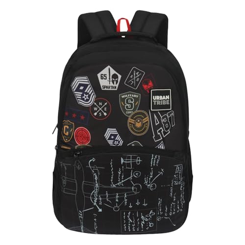 URBAN TRIBE Urban Air Force-01 25 Liters Black Smart Casual Office Travel Backpack for Men & Women, Boys & Girls