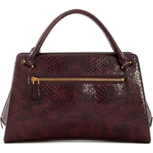 GUESS Bordeaux Textured Annita Girlfriend Satchel Bag