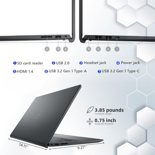 Dell 15.6in FHD IPS Touch Laptop Computer 16GB DDR5 5200MT/s RAM512GB SSD