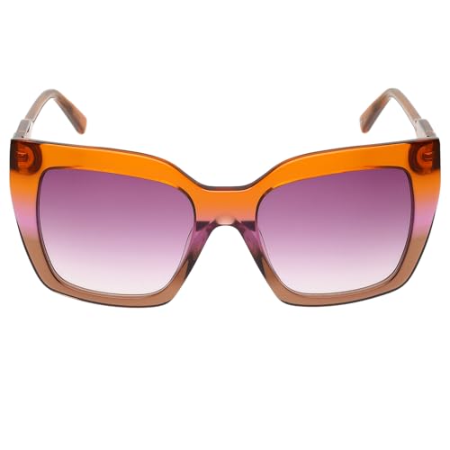 Tommy Hilfiger|Multi-Coloured Full-rim Frame Cat-eye Sunglasses|100% UV Protected (Uv 400) Grey Gradient Faded Lens|Women's | Medium | TH 2620 C5 ORKGDGR 53 S