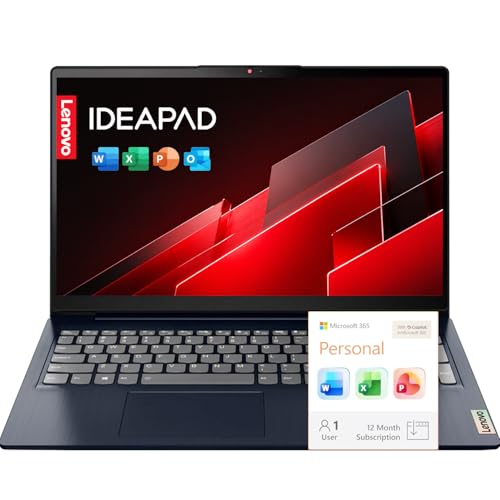 Lenovo IdeaPad Slim 3 15.6" FHD Business Laptop, 2026 Edition, Intel N150 Processor, 8GB DDR5 RAM, 128GB SSD, Windows 11, Microsoft 365 for Everyday Use