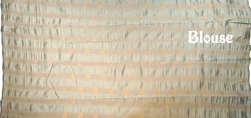 SREE KUMARAN Women's Kanchipuram Kubera Silk Pure Pattu Sarees With Blouse (VSK138-2) (VSK176-6)