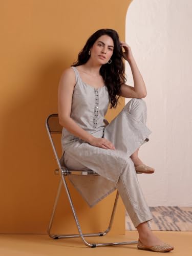 Varanga women s woven design kurta set with bhagalpuri dupatta.