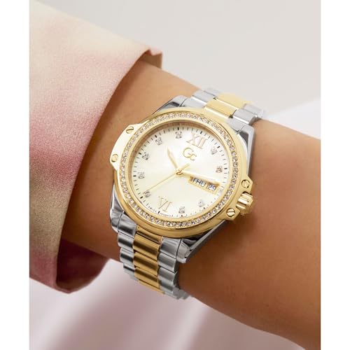 GC Champagne Round Dial Analog Women's Watch - Z53002L6