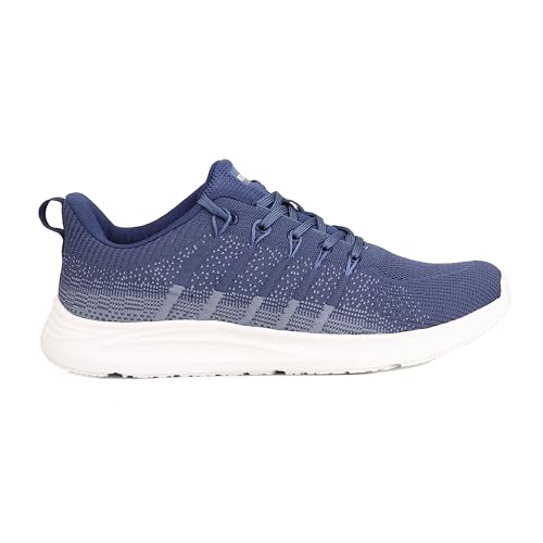 Red Chief Men Sport Running Shoes | Breathable Flynet Lace-Up | Grey Low Ankle (R1743)
