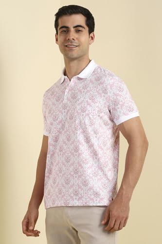 Allen Solly Men's Regular Fit T-Shirt (ASKWQRGFO49453_White