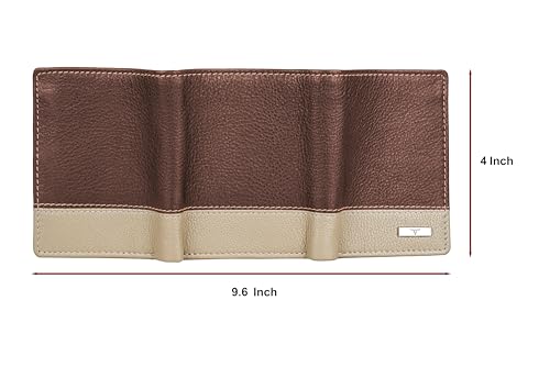 URBAN FOREST Travis Redwood/Sand Leather Wallet for Men