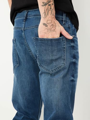 Max URB_N Men Slim Fit Washed Jeans (DMBSLFES2305GVMID Blue)_28
