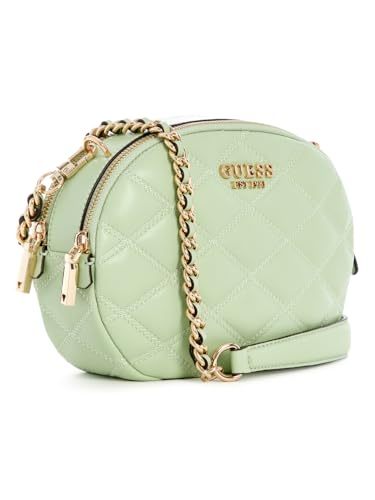 GUESS Celadon Quilted Tamsin Double Zip Crossbody Bag