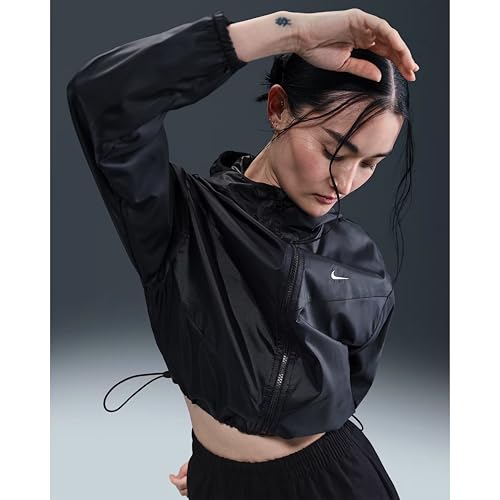 Nike Women's A-Line Coat (HJ1183-010 Black/White